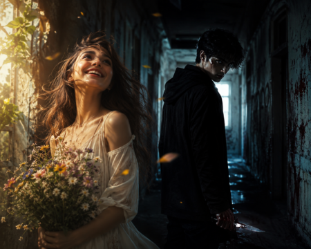A dark psychological thriller about a college student who is secretly a murderer is called Whispers of Madness