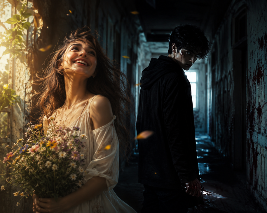 A dark psychological thriller about a college student who is secretly a murderer is called Whispers of Madness